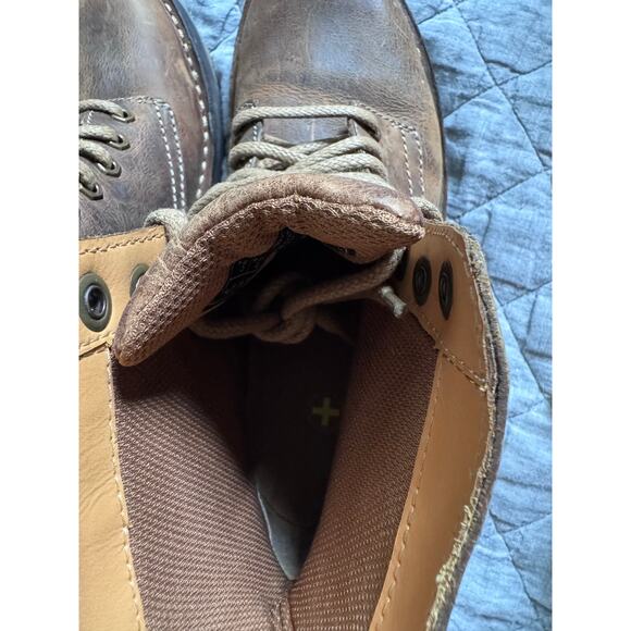 Dr Martens Jasper Airwair Distressed Brown Leather 8 Eye Lace Boots Men 7 39 EU main image 7